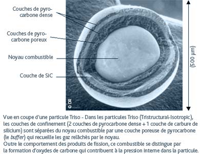 Comportement des produits de fission dans le combustible Triso