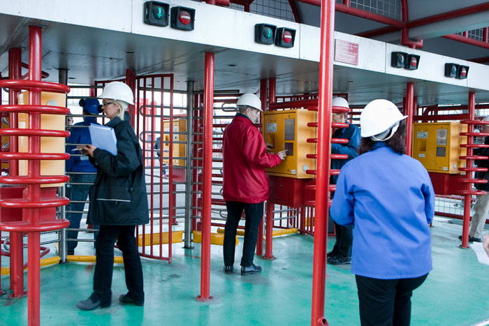 Syst&egrave;me de contr&ocirc;le des acc&egrave;s &agrave; la centrale de Fessenheim, dans le Haut-Rhin