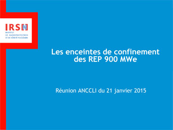 Enceintes de confinement des réacteurs 900 MWe
