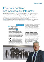 Pourquoi déclarer ses sources radioactives sur Internet ?