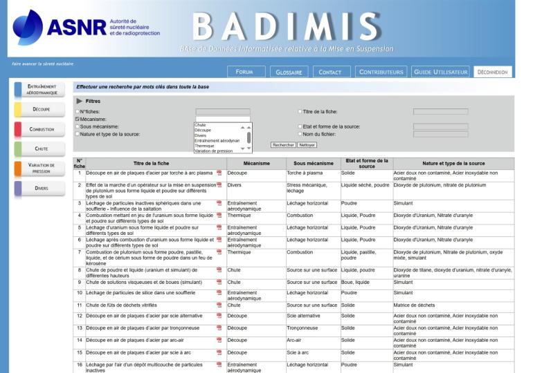 Interface BADIMIS