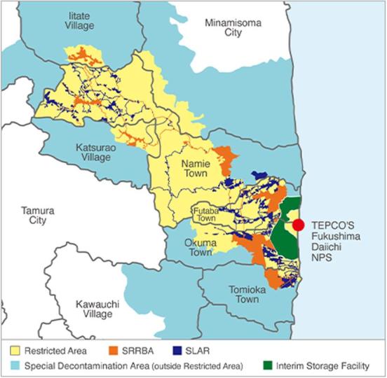 Figure 7 : Localisation des zones SRRBA et SLAR au sein de la SDA