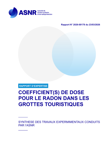Rapport ASNR 2026-00178 Coefficients de dose radon grottes
