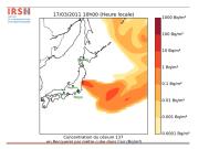 Modélisation de la dispersion des rejets radioactifs de la centrale de Fukushima Daiichi dans l’atmosphère à l'échelle régionale 