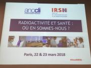 Séminaire IRSN-ANCCLI Radioactivité et Santé