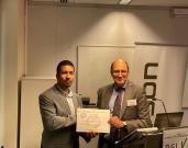 Remise de l'ETSON award 2023 à David Bouhjiti