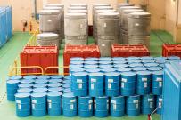 Entreposage des déchets à la centrale nucléaire de Saint-Laurent-des-Eaux. © Laurent Zylberman/Graphix-Images/Médiathèque IRSN