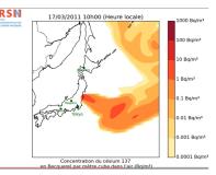 Modélisation de la dispersion des rejets radioactifs de la centrale de Fukushima Daiichi dans l’atmosphère à l'échelle régionale 