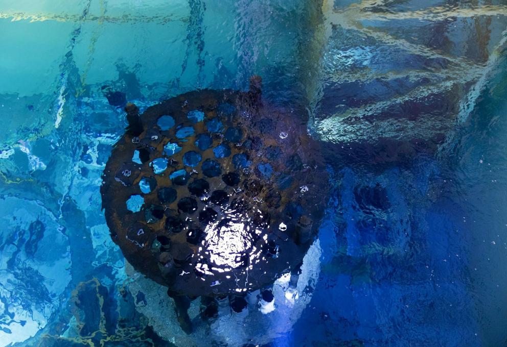 Vue sur les internes de cuve piscine