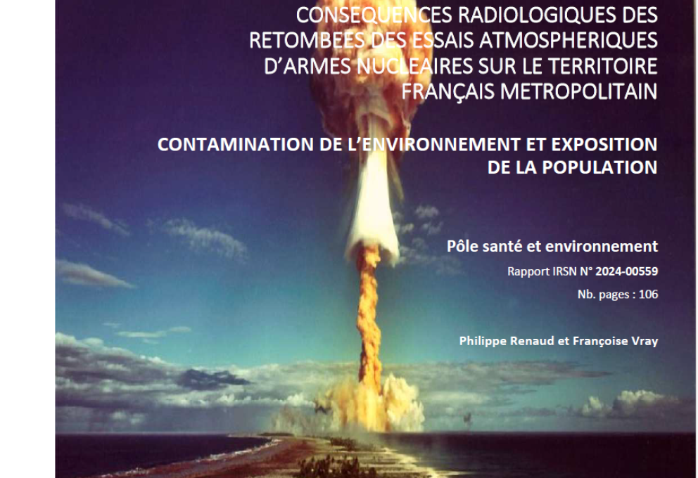 Couv Rapport 2024-00559 Retombées des essais atmosphériques Fr métro
