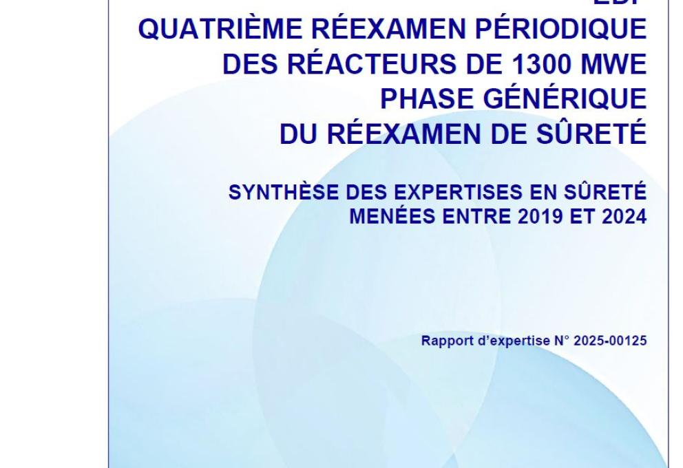 Couverture du rapport de synthèse des expertises RP4-1300