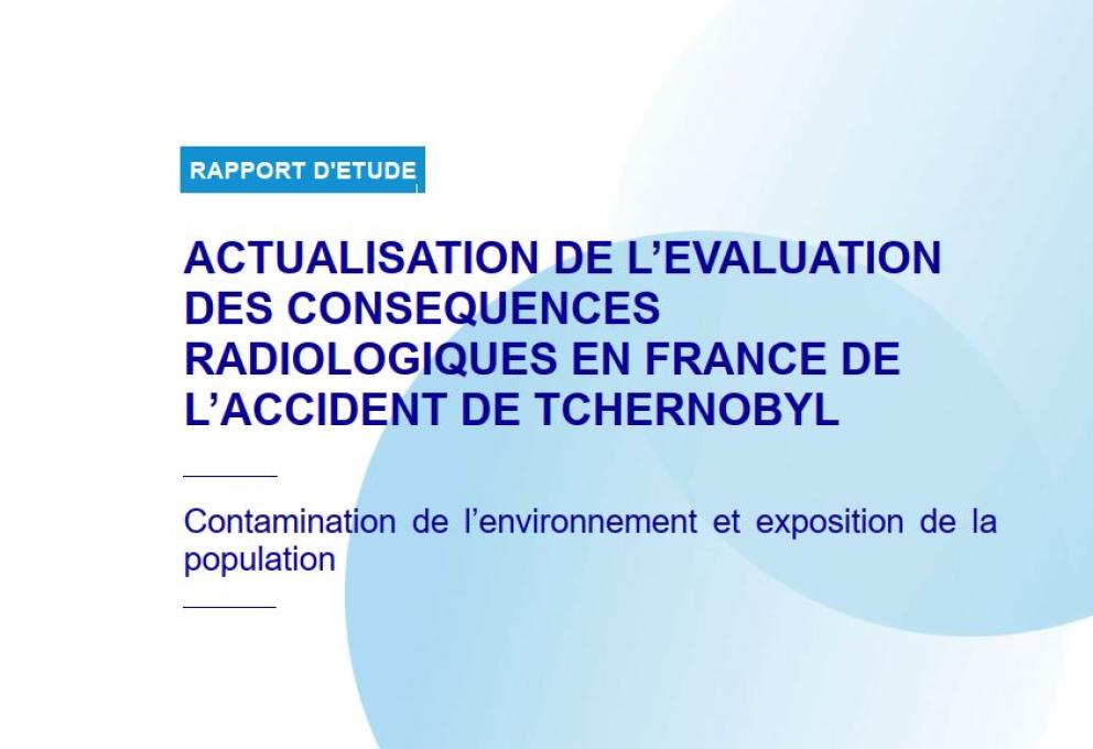 Couverture du rapport Actualisation conséquences Tchernobyl en France 2025