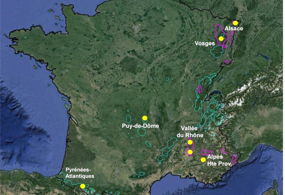 Les zones surveillées